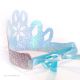 couronne diadème paillette bleu turquoise lareine des neiges anniversaire enfant paris luxe 