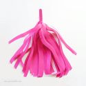 Pompon Franges Tassel -Rose intense- Papier Soie pour Guirlande DIY