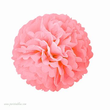 pompon papier de soie rosace papier de soie tassel diy aniversaire enfant rosace papier de soie corail anniversaire princesse 