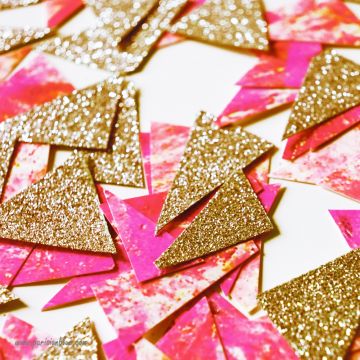 confettis paillettes rose et or decoration fete anniversaire enfant luxe anniversaire fille paris lyon chic made in france 
