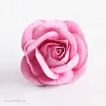 Barrette cheveux rose fleur 