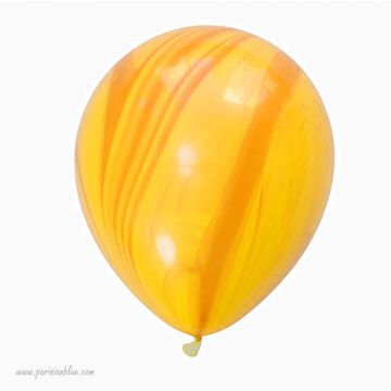 Lot 3 Ballons Marbré Jaune