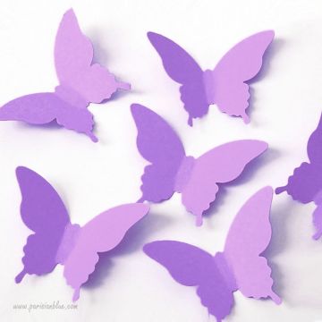 Confettis Papillon Lilas