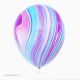 ballon marbre violet