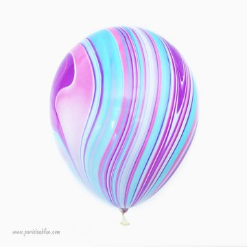 Lot 3 Ballons Marbré Violet