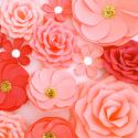 Un maxi mur de 16 Fleurs Corail