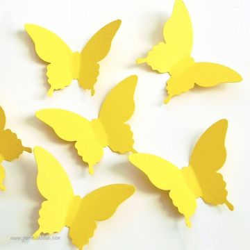 Confettis Papillon Jaune